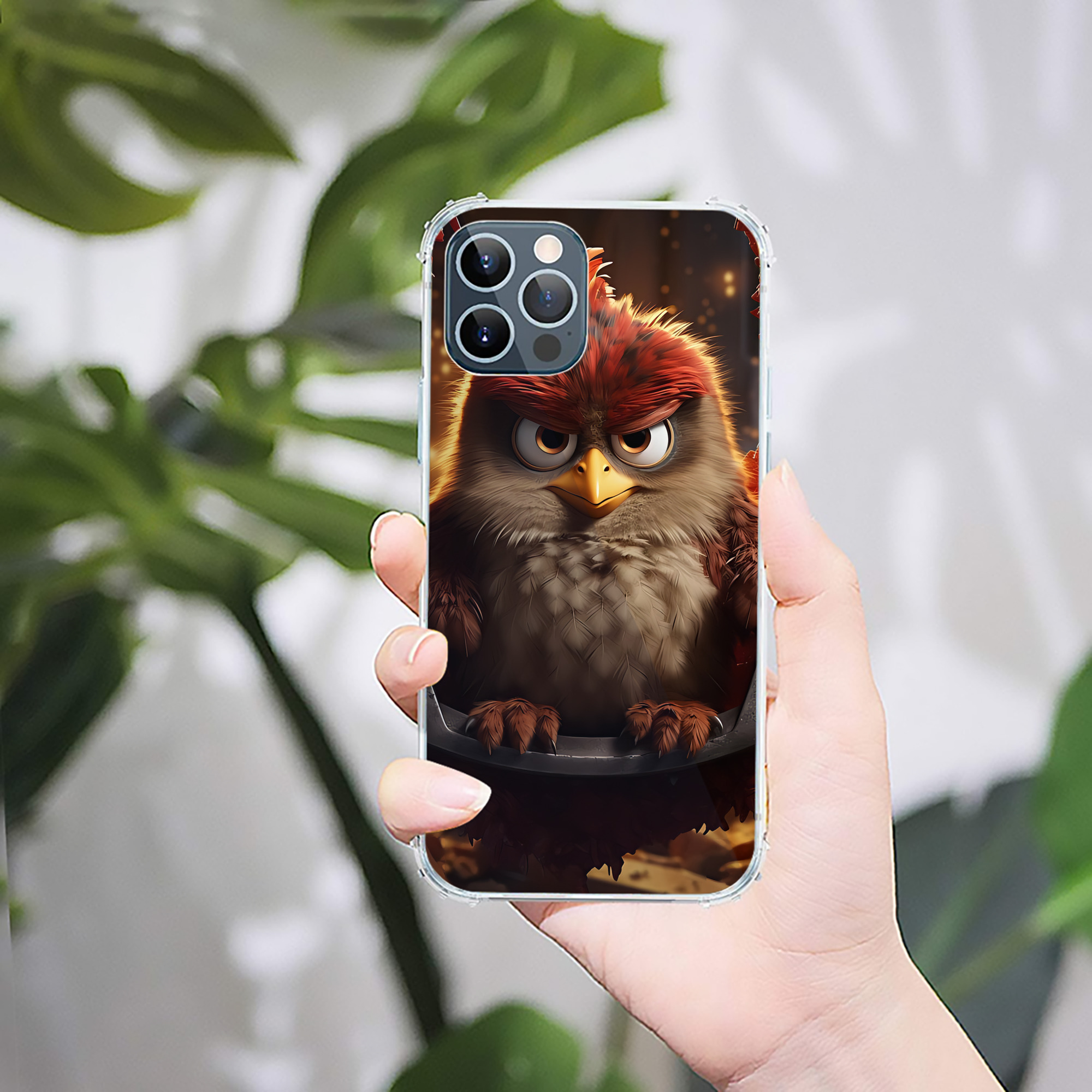 （画像用） Angry Birds アングリーバード 【iPhone 12シリーズ対応】透明スマホケース（クリアソフトケース）